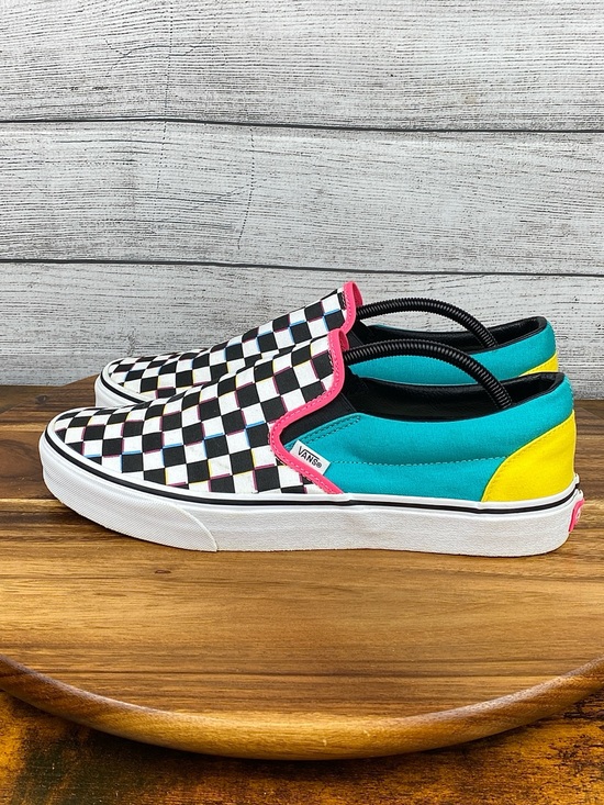 Vans Other - Vans Classic Slip On Crazy Retro Checkered Shoes Men’s Size 11.5 Women’s Size 13